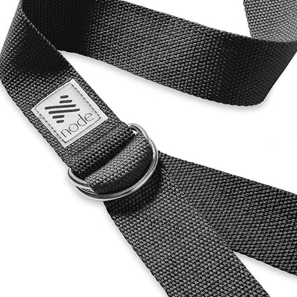 7-1/2' Yoga Strap for Stretching, Woven Cotton Blend Yoga Strap with Adjustable D-Ring Buckle for Exercise, Therapy and Fitness