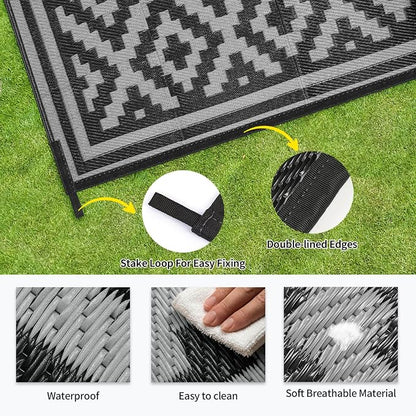 Outdoor Patio Plastic Straw Rug