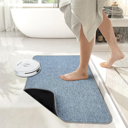 Bath Mat, Ultra Thin Bathroom Rugs, Rubber Bath Mats
