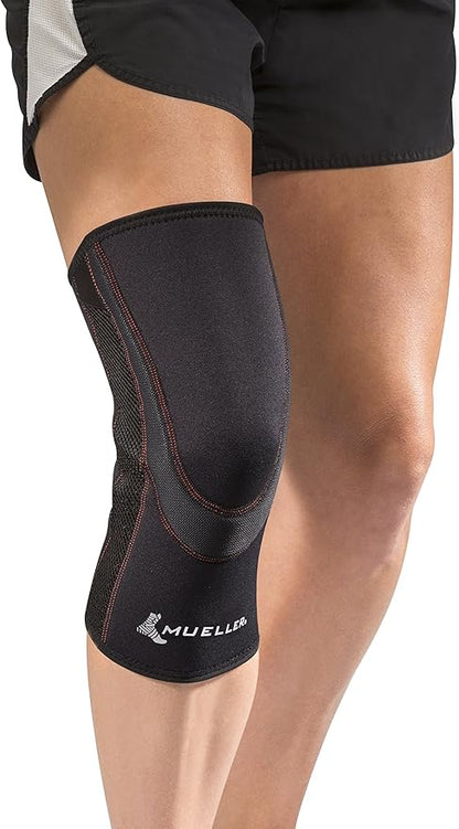 MUELLER Sports Medicine Breathable Closed Patella Knee Sleeve, Knee Pain Relief Support for Men and Women, Ideal for Arthritis, Sprains, Black, 4X-Large