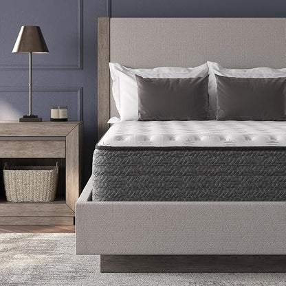 Signature Design by Ashley California King Size Ultra Luxury 14 Inch Hyper Cool Hybrid Mattress with Cooling Gel Memory Foam, Fiberglass Free, Mattress In A Box