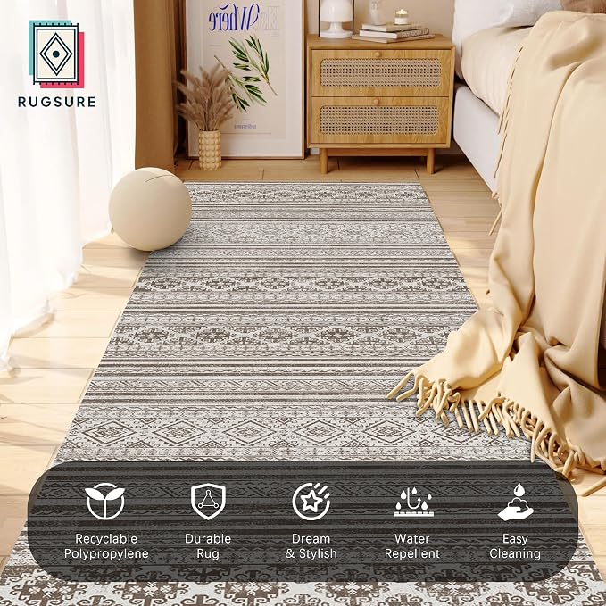 RUGSURE Washable Area Rugs 2'6'' x 8'