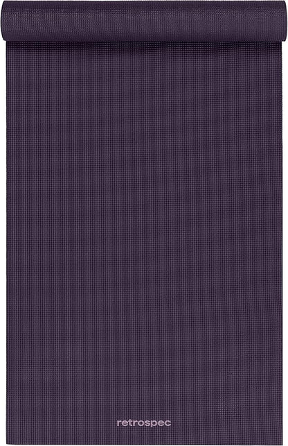 Retrospec Pismo Yoga Mat w/Nylon Strap for Men & Women - Non Slip Exercise Mat for Yoga, Pilates, Stretching, Floor & Fitness Workouts, .5mm Thick, Easy to Clean