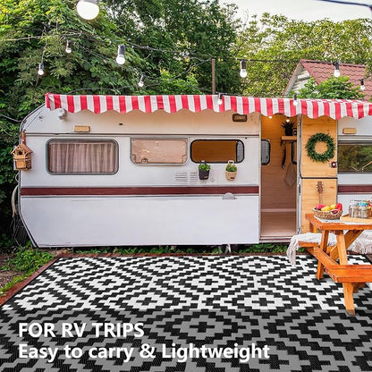 Outdoor Patio Plastic Straw Rug