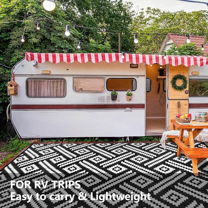 Outdoor Patio Plastic Straw Rug