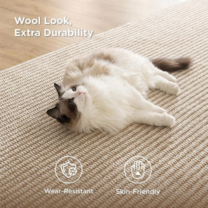 Bedsure 8x10 Faux Wool Area Rugs