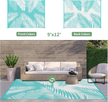 GENIMO Outdoor Rug 9' x 12' Waterproof