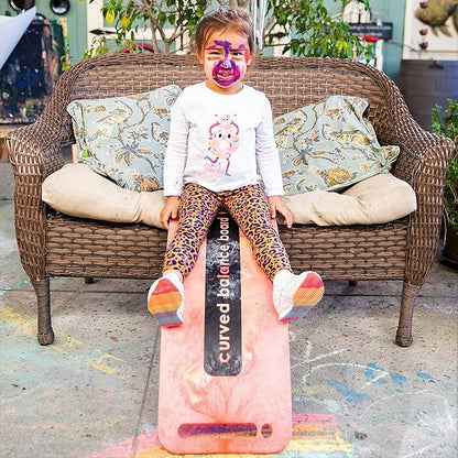 Platports Sensory Balance Board for Kids – ADHD Focus, Calm & Motor Skill Development | Indoor Montessori Play | Durable Non-Wood Wobble Board