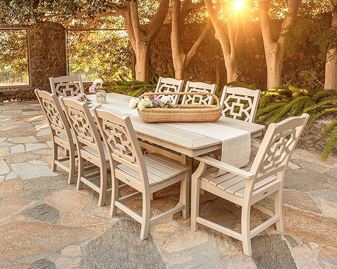 Martha Stewart by POLYWOOD® Chinoiserie Dining Side Chair in Green